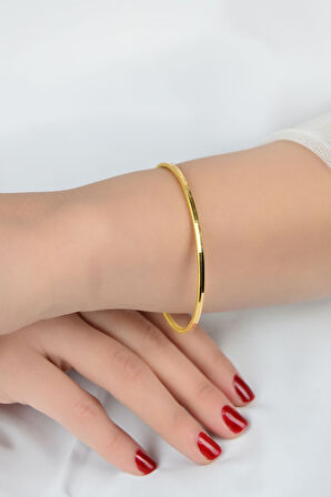 10 Gr 22 Ayar Altın Oluklu Ajda Bilezik, Beden 54- 56-58-60-62-64-66-68-70 , Işçiliksiz Yatırımlık