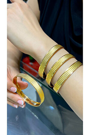 22 Gr (Gram) Trabzon Desenli Yatırımlık İşçiliksiz Bilezik 22 Ayar Altın