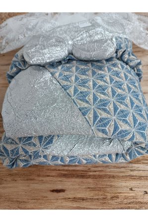 Dantelli Lüks Bebek Kundağı Unisex Bebek Dış Kundak Battaniyesi Hastane Çıkışı Mevlütlük Hediyelik KND45401