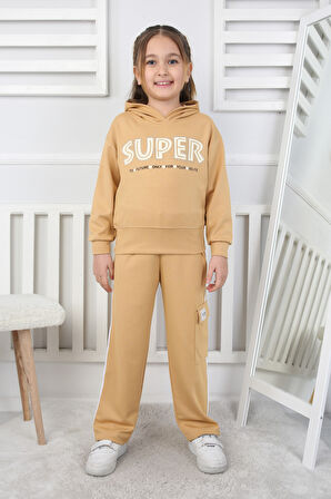 Super Baskılı Kız Çocuk Alt Üst Takım 200735