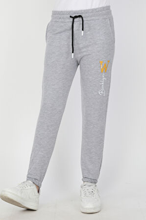 W Brooklyn baskılı Unisex Çocuk Eşofman Altı 4189