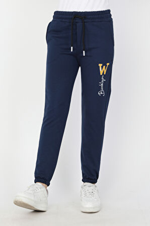 W Brooklyn baskılı Unisex Çocuk Eşofman Altı 4189
