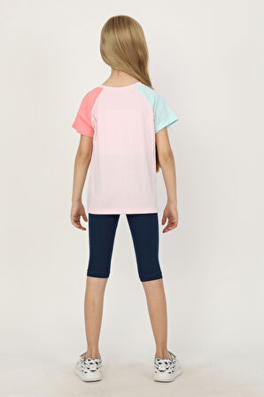 KIZ ÇOCUK SWEET BASKILI REGLAN KOL TAYTLI TAKIM - 23400