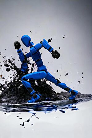 Knk13 Aksiyon Figürü T13 Robot Dummy 13 Eklemleri Hareketli Oyuncak (1 ADET RASTGELE RENK)