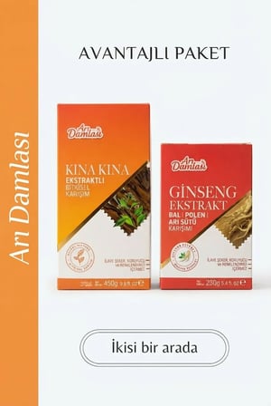 Arı Damlası 2'li Macun Setleri –Kına Kına-Ginseng İçerikli Macun