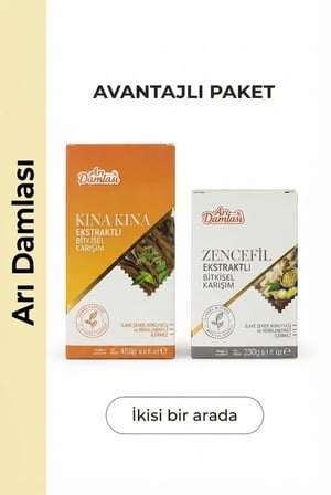 Arı Damlası 2'li Macun Setleri –Kına kına Ekstraktlı-Zencefil İçerikli Macun