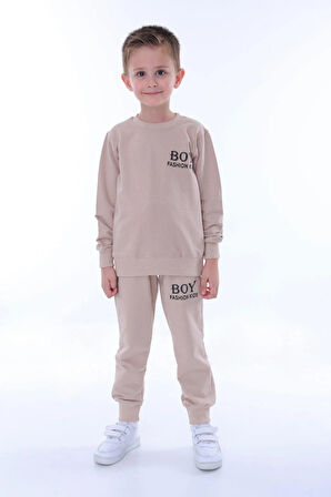 Boy Fashion Kids Erkek Çocuk Takımı Bej