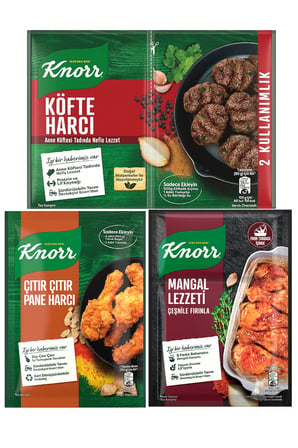 Knorr Köfte Harcı, Pane Harcı, Fırında Tavuk Çeşnisi