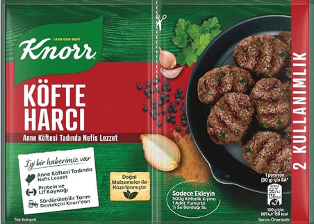 Knorr Köfte Harcı, Pane Harcı, Fırında Tavuk Çeşnisi