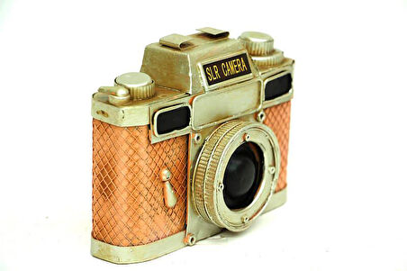 KENPAZAR Dekoratif Metal Fotoğraf Makinesi Biblo Ev Ofis Hediyelik