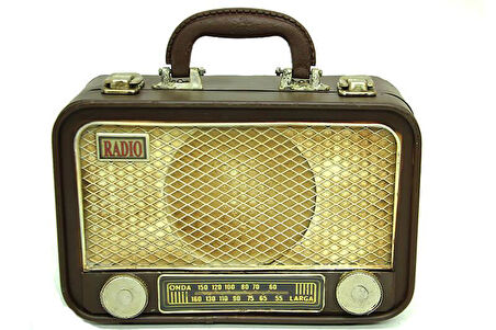KENPAZAR Dekoratif Metal Radyo Bavul Vintage Dekoratif Hediyelik
