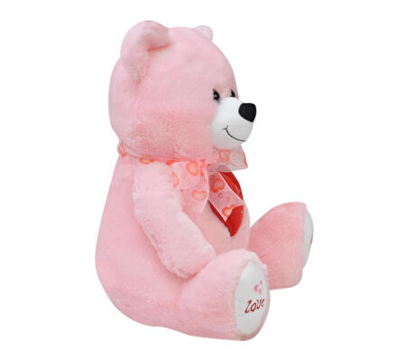 KENPAZAR Tıkıl Ayı 57 cm Pembe Kalpli Pelüş Ayı Sevgiliye Hediye