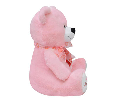 KENPAZAR Tıkıl Ayı 57 cm Pembe Kalpli Pelüş Ayı Sevgiliye Hediye