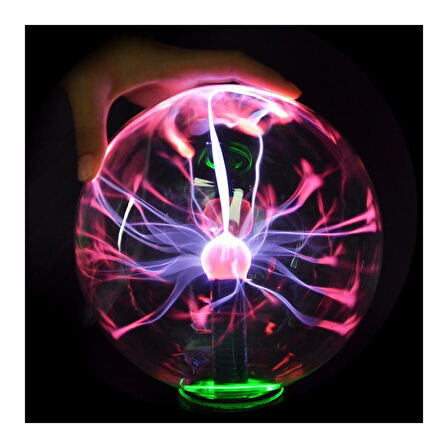 KENPAZAR Orta Boy Plazma Küresi - Tesla Plazma Lambası (22x13) cm