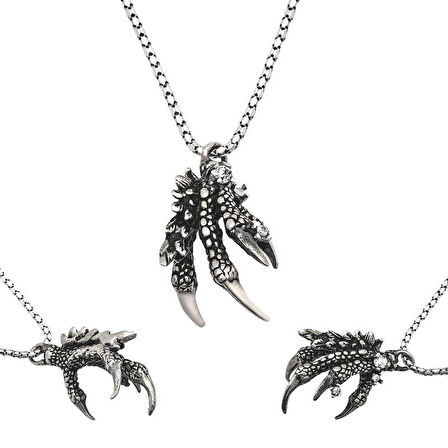 KENPAZAR 925 Ayar Gümüş Kartal Pençesi Erkek Gümüş Kolye