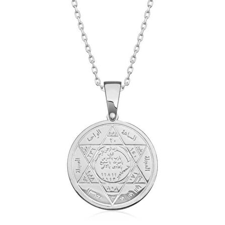 KENPAZAR ​925 Ayar Gümüş Süleyman Mührü Gümüş Kolye