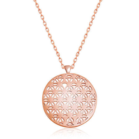 KENPAZAR ​​925 Ayar Gümüş Yaşam Çiçeği Gümüş Kolye