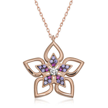 KENPAZAR ​925 Ayar Gümüş Çiçek Kadın Gümüş Kolye