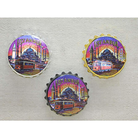 KENPAZAR İstanbul Temalı Metal Magnet