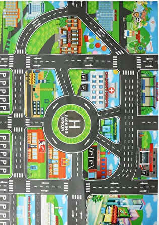 KENPAZAR Çocuk Oyun Matı (Mutlu Şehir Hayatı)