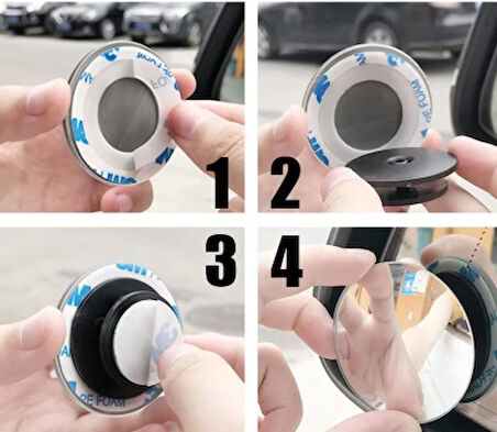 KENPAZAR Çerçevesiz  Ayarlanabilir Kör Nokta Aynası 2 li