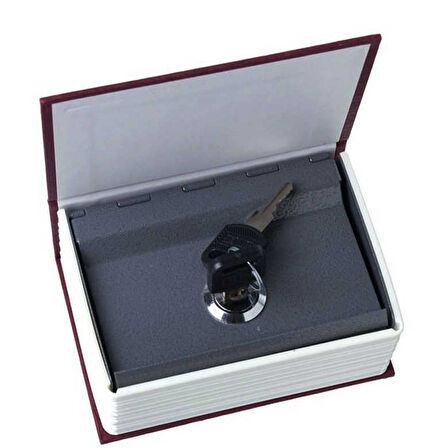 KENPAZAR Kitap Şeklinde Mini Boy Kilitli Kasa ve Kumbara