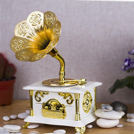 KENPAZAR Nostaljik Gramofon Müzik Kutusu