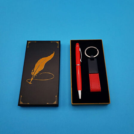 KENPAZAR Deri Anahtarlık ve Touchpen Kalem