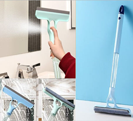 KENPAZAR 4 in 1 Spreyli Çek Çekli Camsil ve Fırça Aparatı