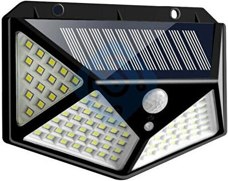 KENPAZAR 100 Led DIŞ Mekan Solar Aydınlatma Fotoselli Solar Lamba Hareket Sensörlü