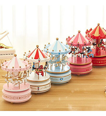 KENPAZAR Nostaljik El Yapımı Atlıkarınca Müzik Kutusu N-42