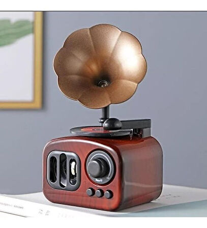 KENPAZAR Nostajik Gramofon Müzik Kutusu N-24