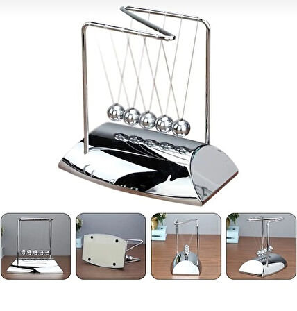 KENPAZAR Dekoratif Çarpışan Newton Denge Topları Z Newton