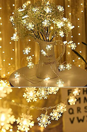 KENPAZAR Kar Tanesi 20'li Pilli Led 2 Metre