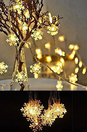 KENPAZAR Kar Tanesi 20'li Pilli Led 2 Metre