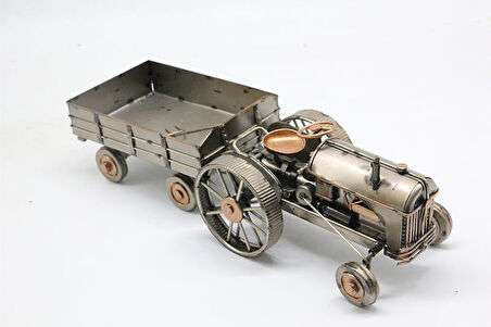 KENPAZAR Dekoratif Metal Traktör Römork