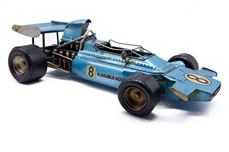 KENPAZAR Dekoratif Metal Yarış Arabası