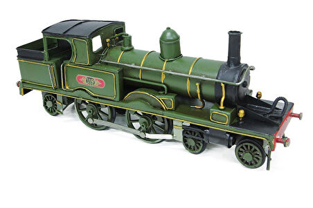 KENPAZAR Dekoratif Metal Lokomotif