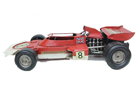 KENPAZAR Dekoratif Metal Yarış Arabası