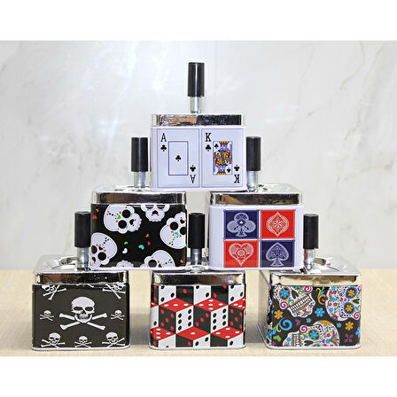 KENPAZAR Metal Renkli Basmalı Küllük