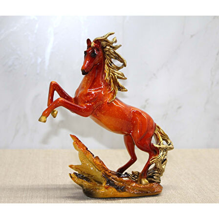 KENPAZAR Polyester Şahlanmış At Figürü