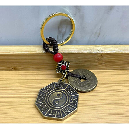 KENPAZAR Metal Yin Yang Anahtarlık