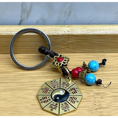 KENPAZAR Metal Yin Yang Anahtarlık