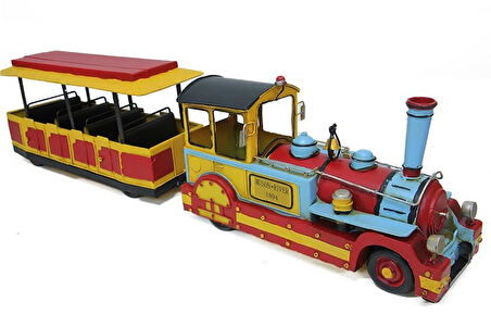 KENPAZAR Dekoratif Metal Tur Lokomotifi