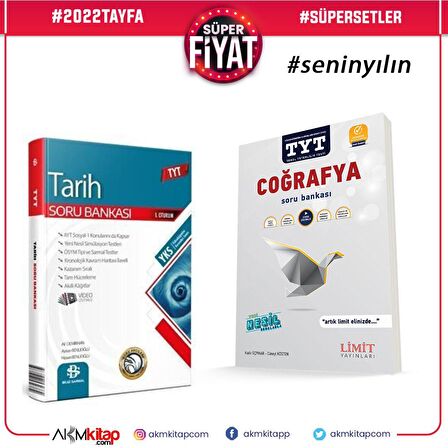 Bilgi Sarmal TYT Tarih Soru ve Limit TYT Cografya Soru Bankası 2 Kitap Set