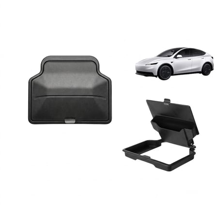 Tesla Model Y/3 Standart Juniper 2025+ Uyumlu Orta Konsol Koçak İçi Kartlık Bozuk Para Kutusu Siyah