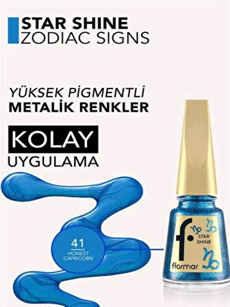 Burç - Star Shine Yüksek Pigmentli & Parlak Bitişli Metalik Oje