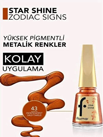 Burç - Star Shine Yüksek Pigmentli & Parlak Bitişli Metalik Oje