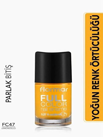 Full Color Ultra Yüksek Pigmentli & Parlak Bitişli Oje