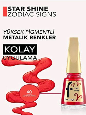 Burç - Star Shine Yüksek Pigmentli & Parlak Bitişli Metalik Oje
